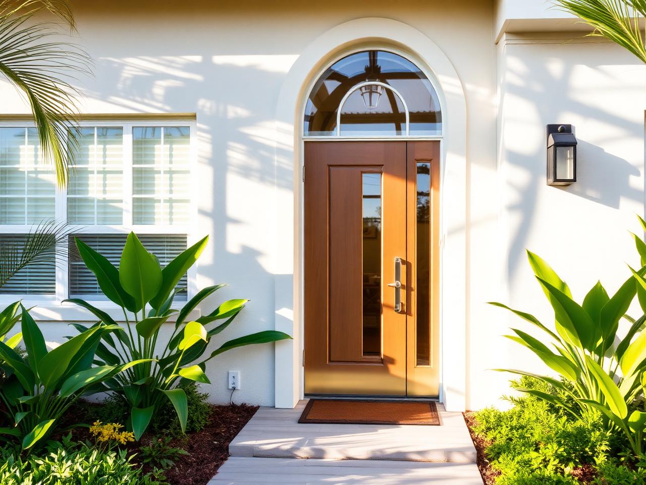 Hurricane impact door installation in Cape Coral